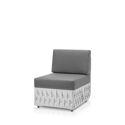 Armless Lounge Chair White